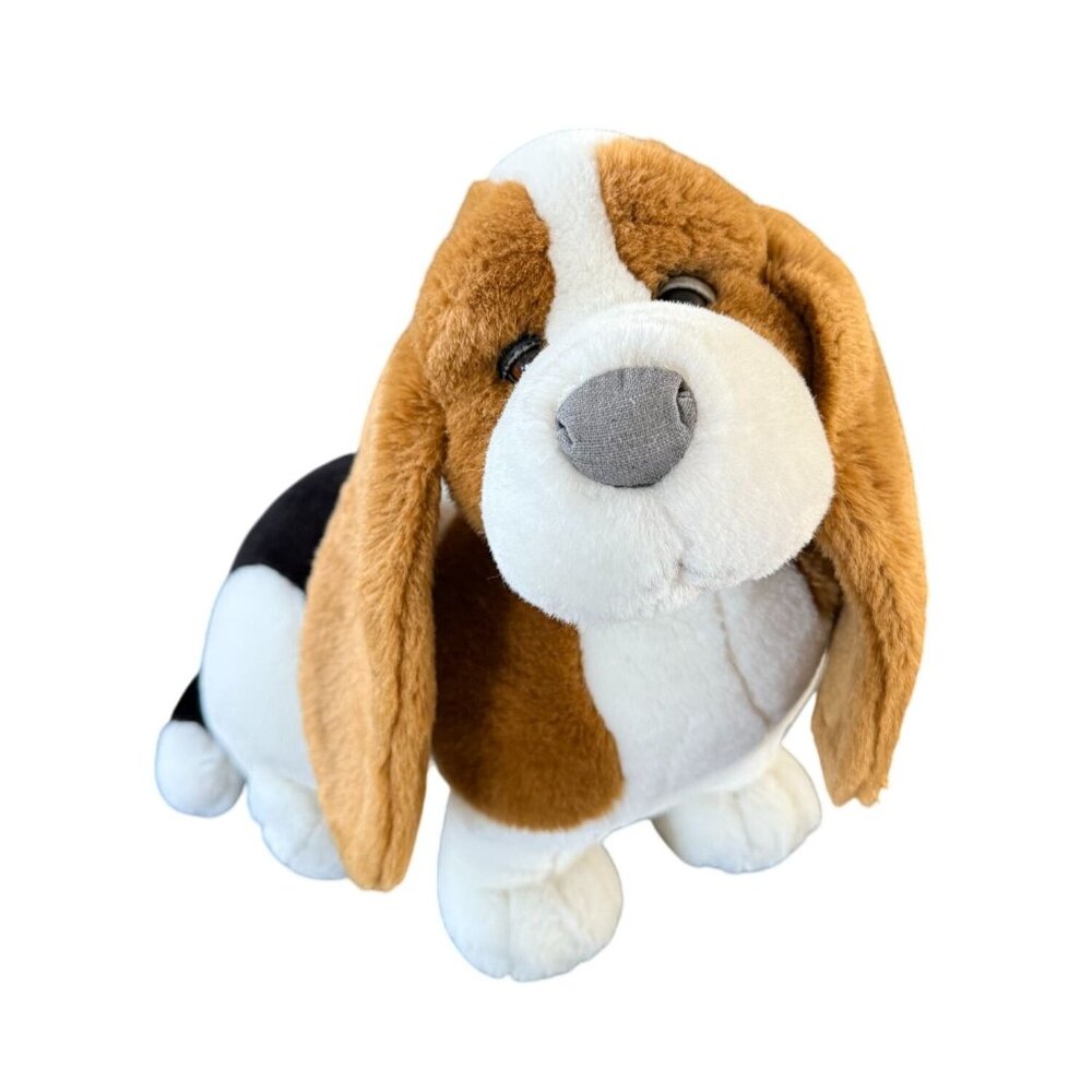 Land Love by Windsor Toys Vtg 1985 Bassett‎ Hound Puppy Dog Plush Stuffie Korea